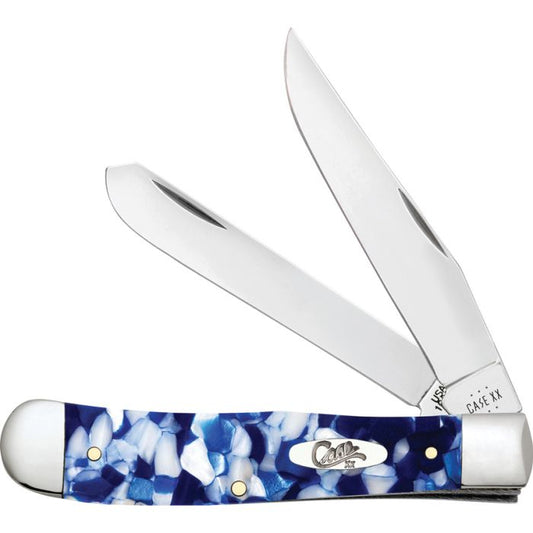 Case Trapper Blue Crackle Kirinite