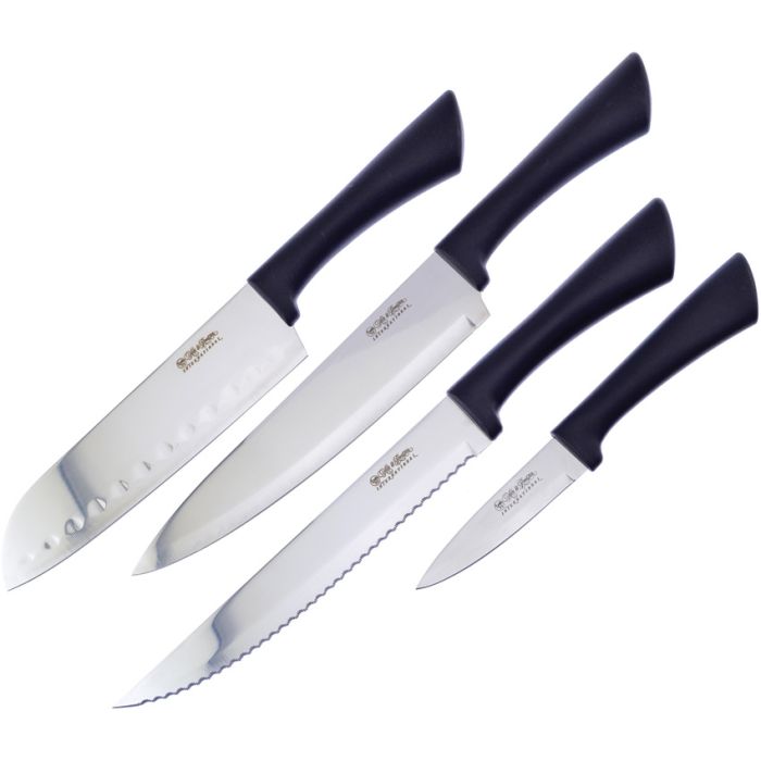 Hen & Rooster Kitchen Set Black ABS